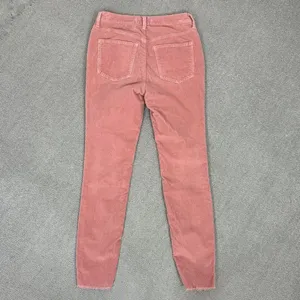 We The Free Free People Raw Hem Corduroy Ankle Skinny Pants‎ Dusty Rose Pink 27 thumbnail 4