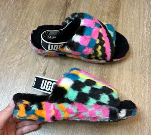 Ugg Fluff Yeah‎ Slide Checks Slippers thumbnail 1