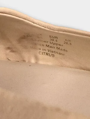 Franco Sarto Citrus Cream Leather Almond Toe Round Block Heel SZ 9.5 thumbnail 9
