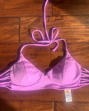 Billabong purple bikini top thumbnail 1
