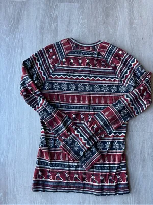Smartwool Women's Classic Thermal Merino Base Layer Crew Fair Isle Size M thumbnail 5