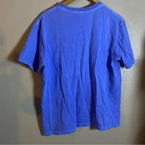 Fresh Produce Blue V-Neck Tee size medium granola casual‎ "palm dessert , ca" thumbnail 4