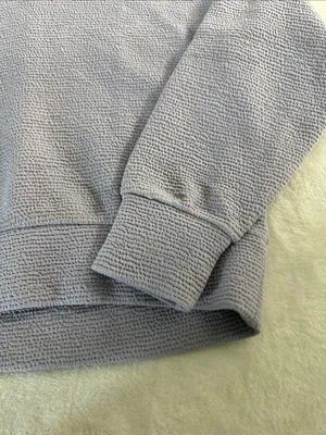 CALIA Lavender Half-Zip Waffle Knit Turtleneck Sweater thumbnail 4