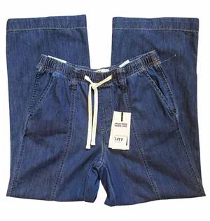 OAT High Rise Wide Leg Jeans Cloud Luxe Denim NWT thumbnail 1