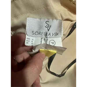 Sorella Vita Dress‎ Gold Sequin Maxi Spaghetti Strap Bridesmaid Party Dress size thumbnail 5