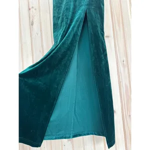 NWT Lulus Pristine Luxury Emerald Green Velvet Bustier Maxi Dress Banquet Sz XS thumbnail 5
