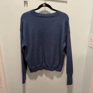 SHEIN Crewneck Pullover Sweater Blue XL Minimalist Casual Everyday Wear thumbnail 4