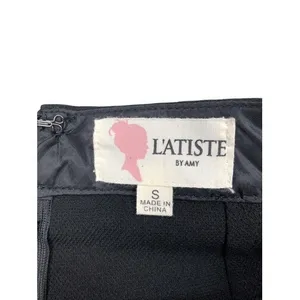 L'Atiste By Amy Black Foldover Skort Skirt Size‎ XS thumbnail 7
