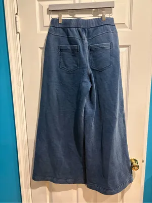 COS Denim-Wash Jersey wide leg pants blue sz S streetwear minimalist thumbnail 5