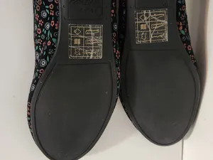 Crown Vintage Westyn Black Floral Print Ballet Flats Size 9 thumbnail 9