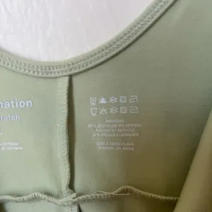Reformation Emmy Ecostretch green jumpsuit size L thumbnail 5