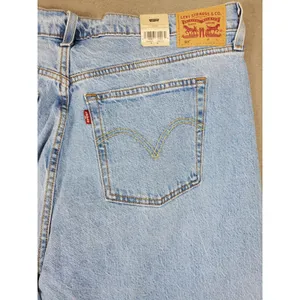 Levis 501 Original Jeans Women 16W Light Wash Blue Straight Leg Button Fly NEW thumbnail 5