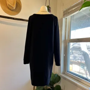 Daily Practice x Anthropologie Black Cotton Sweater Dress Tunic Size Medium thumbnail 5