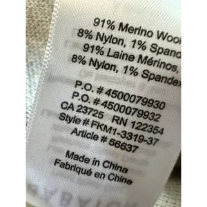 Babaton Aritzia Merino Wool Open Front Cardigan‎ Sweater Women Small thumbnail 5