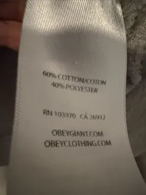Obey Light Gray Sweatshirt with Navy Script thumbnail 6