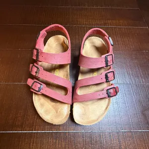 Birkenstock Franca Rose Red Leather Multi-Ankle Strap Sandals Womens 5 36 EU thumbnail 5