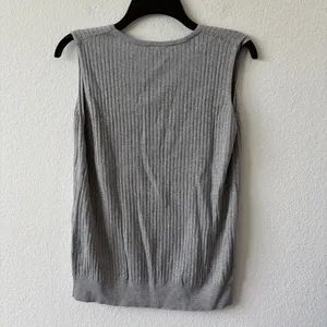 UNIQLO Gray Ribbed Sleeveless Sweater Knit Tank Top Size XL thumbnail 5