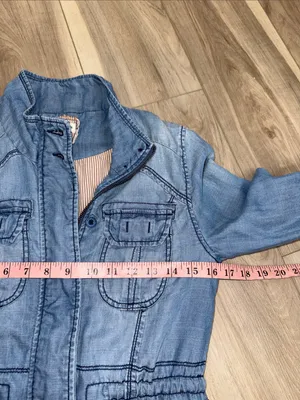 Anthropologie Marrakech anorak utility chambray jacket size XS petite thumbnail 7