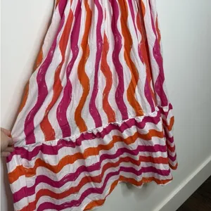 Flying Tomato Midi Dress Small Tiered Maxi Over The Hills Poplin Coastal Cottage thumbnail 5