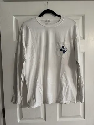 Gamma Phi Beta Texas Forever Long Sleeve Shirt White Size L thumbnail 2