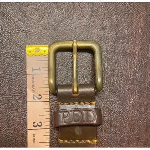 Pampeano Dulce Argentine Leather Woven Belt Pink Navy Cream Brown XL 38"-44" thumbnail 5