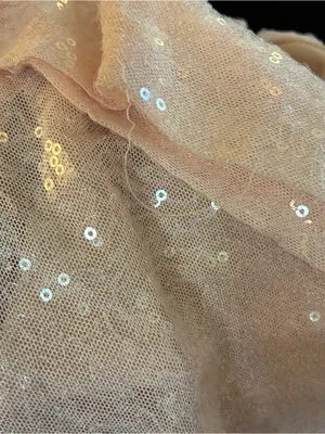 Club L London Cowl Neck Sequin Mini Dress Sleeveless Blush Pink 6 FLAWS thumbnail 5
