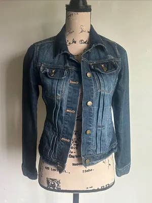 GAP 1969 Distressed Denim Jacket Size XS thumbnail 1