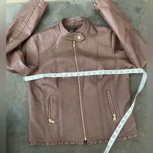Baccini Leather Jacket for women.Size: PM thumbnail 5