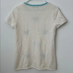J.Crew 100% Cashmere Embroidered Tennis Top Size: S thumbnail 6