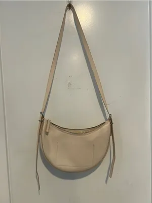 Madewell Crescent Sling Studded Cream Cow Leather Bag Crossbody Purse. SOLD OUT! thumbnail 4