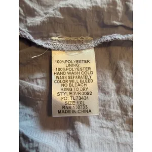 Umgee‎ USA Womens 1XL Periwinkle Blue Textured Tiered Button Front Midi Dress thumbnail 8