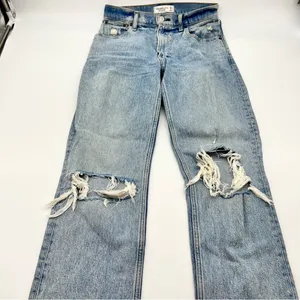 Abercrombie & Fitch Women’s Blue The 90s Straight Ultra High Rise Light Jeans-26 thumbnail 6