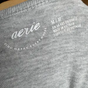 Aerie‎ Real Gray Short Sleeve Crew Neck Cotton T-Shirt Size Medium thumbnail 3