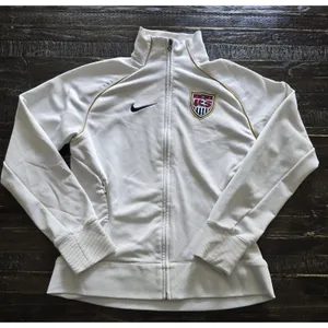 Nike Women's Team USA Soccer White Warmup Anthem Jacket Size Small 4-6 thumbnail 1