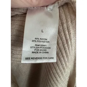 Pink Rose L Oatmeal Longline Open Front Cardigan Duster Pockets MSRP ~$35 thumbnail 4