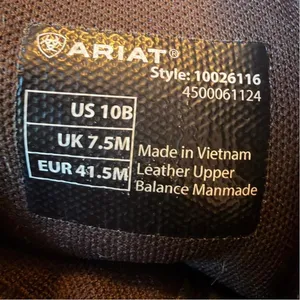Ariat Fatbaby Heritage Western Boots Women’s Size 10B Burgundy Leather Round Toe thumbnail 4