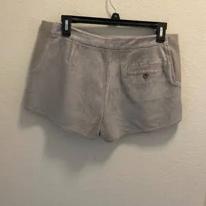 BCBGMaxAzria Grey Phillipa Suede Shorts thumbnail 7