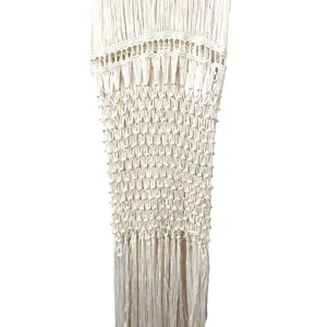 ANTHROPOLOGIE Crochet‎ Fringe Beaded Tunic NWT One Size thumbnail 6