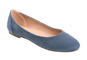 NWT Journee Collection Comfort Round-Toe Dress Flats KAVN Blue 10W thumbnail 1