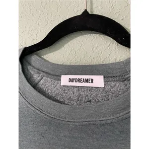 Daydreamer Music Head Shrunken Raglan Sweatshirt Size XS Green Gray thumbnail 5