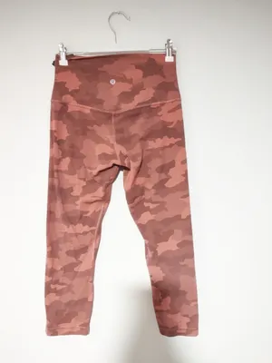 Lululemon Wunder Train High-Rise Crop 23"Heritage 365 Camo Brier Rose Multi thumbnail 6
