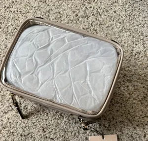 Calpak NWT makeup Bag Stone Tan thumbnail 1