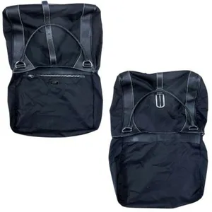 Prada Leather/Nylon Buckled Satchel Tote Bag thumbnail 6