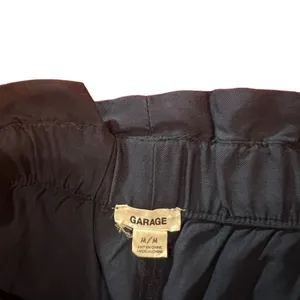 Garage Paperbag Waist Tie Belt Shorts Women's Size Medium Navy Blue High Rise‎ thumbnail 3