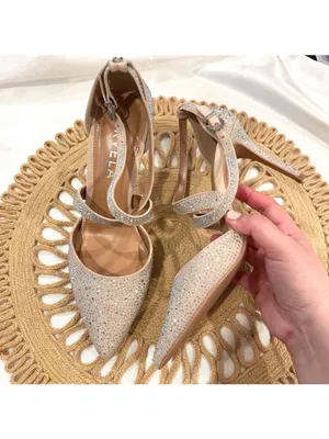Carvela Kross Jewel Court Heels Glam EU 40.5 Neutral Jewel Crystal Rhinestone thumbnail 3