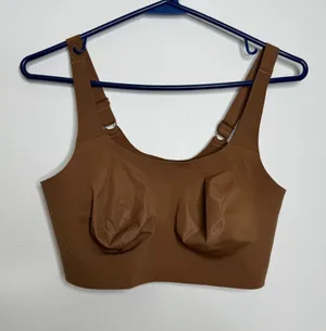 Evelyn Bobbie Structured Scoop Bra Womens M Brown Excellent Wireless EB Core thumbnail 1