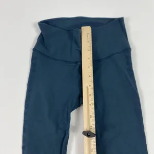 Lululemon Reveal Leggings Womens 4 Blue High Rise Seamless‎ Yoga Pants LW6ABZS thumbnail 8