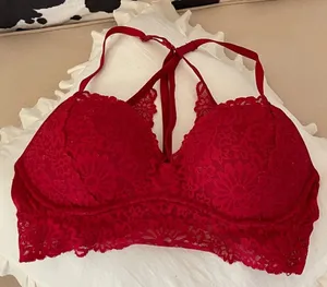 Victorias Secret PINK Red Lace Push-up Bralette | SIZE M thumbnail 1