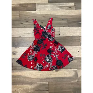 Trixxi Clothing Company Floral Fit & Flare Mini Dress Size M Red NWT thumbnail 5