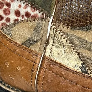 Justin Boots Gypsy leather Boots 7B cowboy cowgirl patchwork thumbnail 15